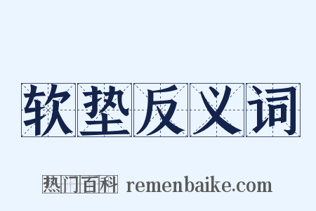 软垫反义词是什么意思的图片